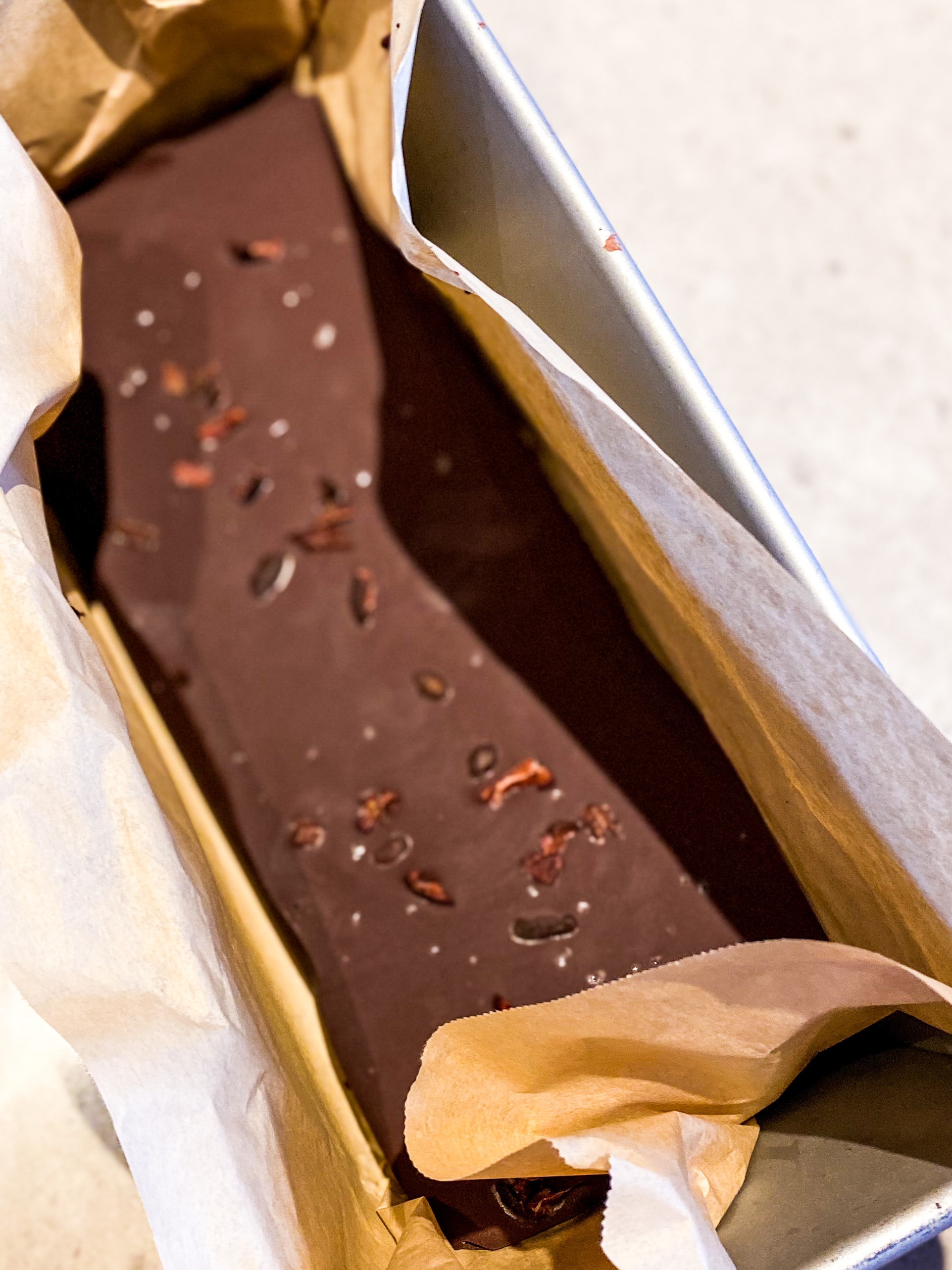 Three Ingredient Homemade Dark Chocolate