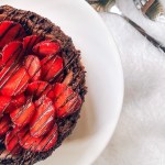 chocolate strawberry cheesecake