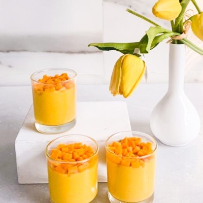 eggless mango mousse