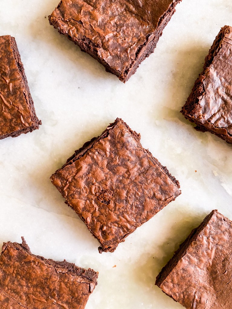 eggless crinkle brownies