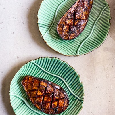 vegan miso aubergine