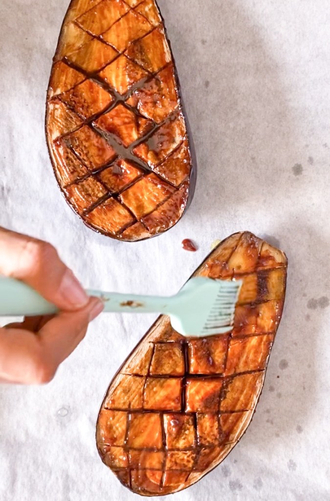 vegan miso aubergine