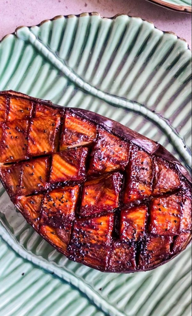 vegan miso aubergine