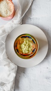 vegan sushi cake layer