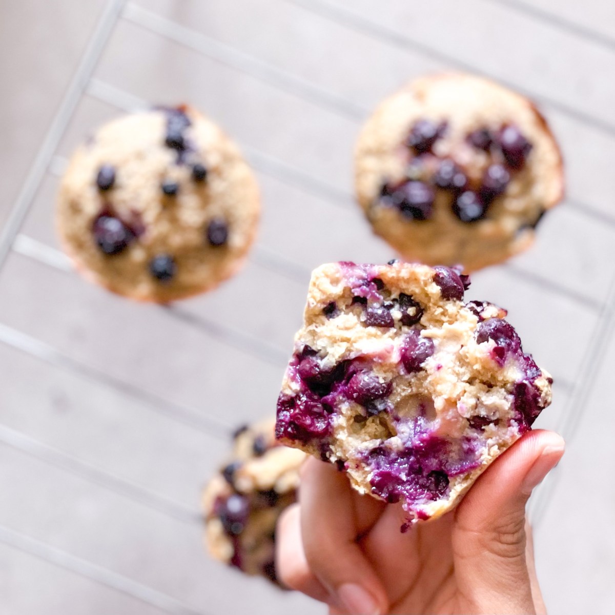 The Best Blueberry Banana Oat Muffins