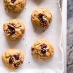 gooey chocolate-chip peanut butter cookies