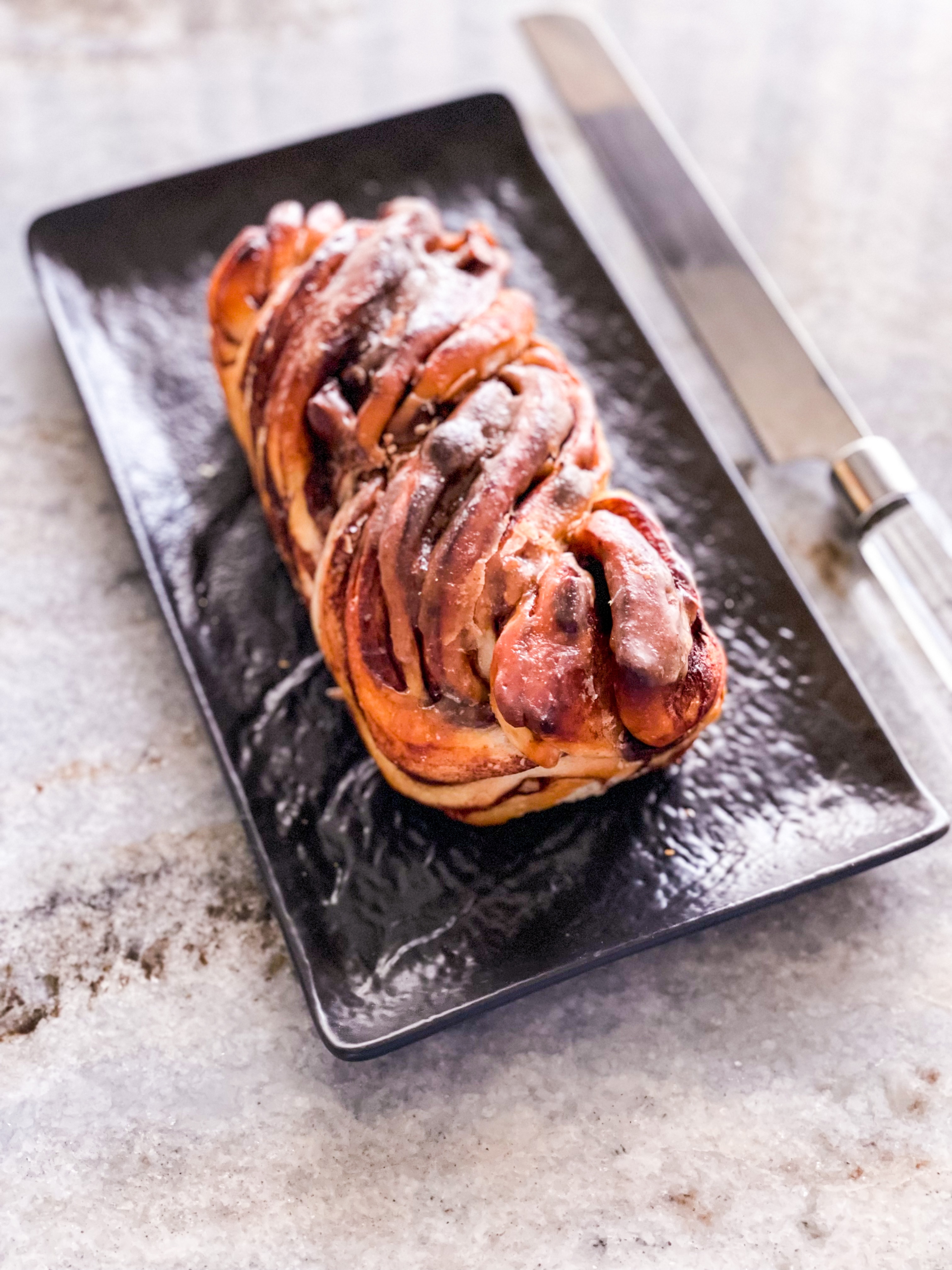 Dark Chocolate Roasted Pecan Babka Recipe