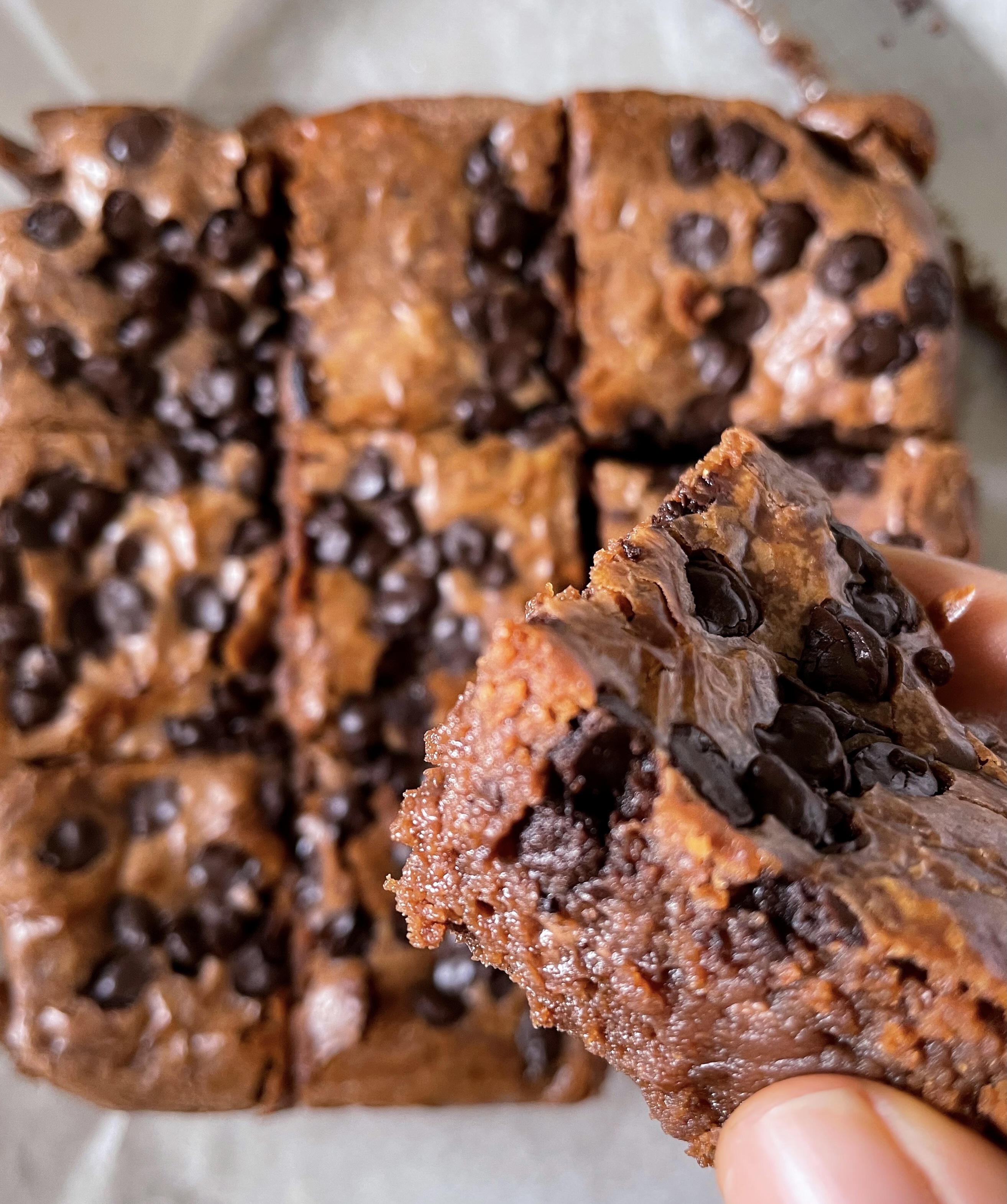 Fudgy Eggless Crinkle Brownies Recipe