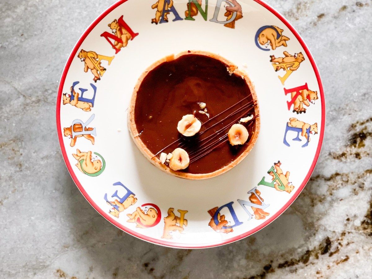 Hazelnut Chocolate Ganache Tart