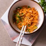 vegan thai red curry noodles