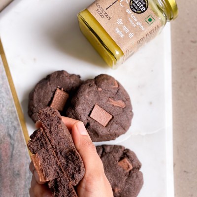 healthy chocolate buckwheat cookies