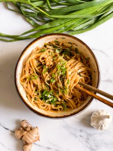 ginger scallion oil noodles