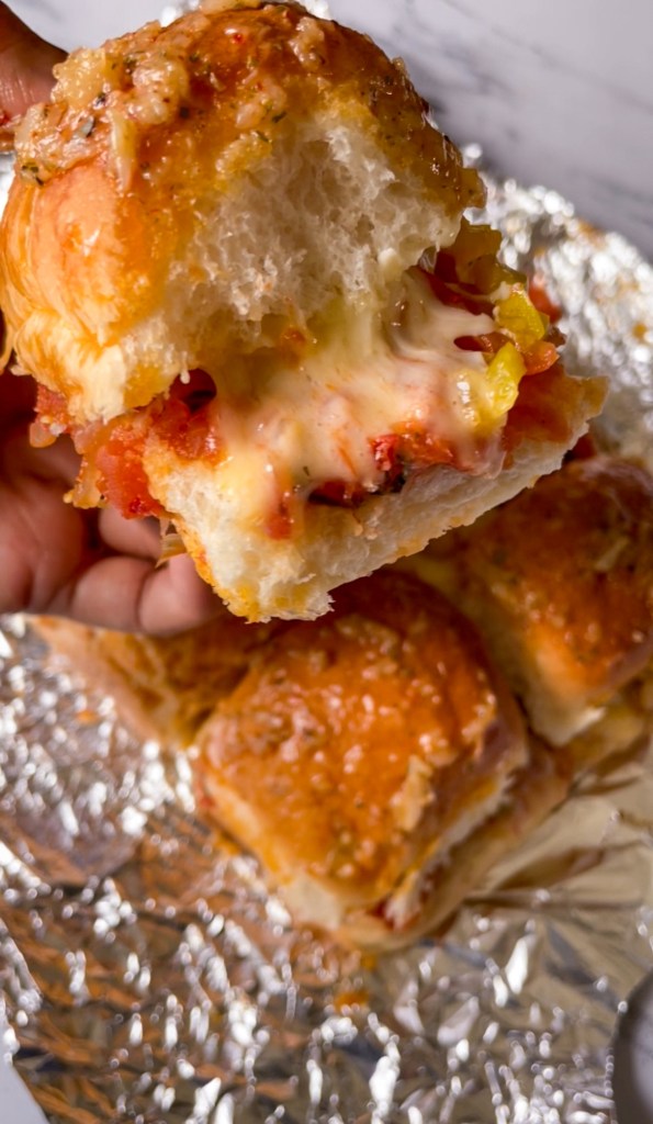 pull-apart pizza pav sliders
