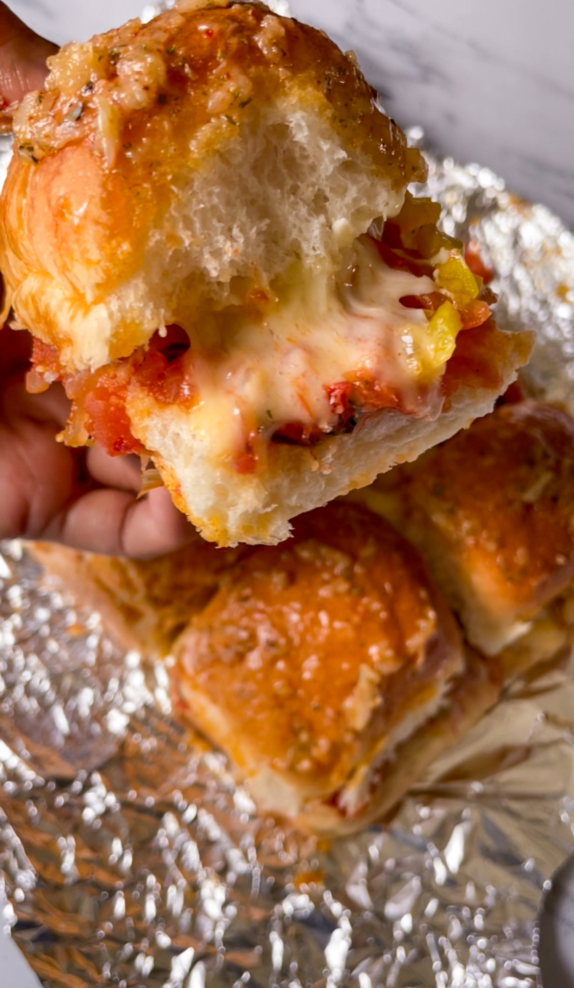 Pull-Apart Pizza Sliders