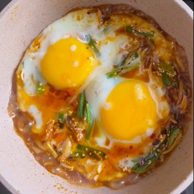 soy sauce fried eggs
