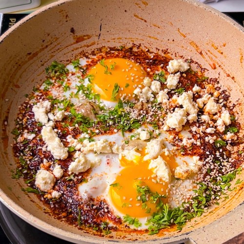 Turkish fried eggs