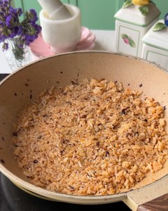 crispy rice omelette