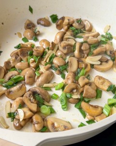 garlic mushroom fried rice