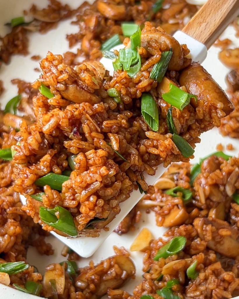 Butter Garlic Mushroom Fried Rice