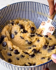 eggless cookie dough pudding