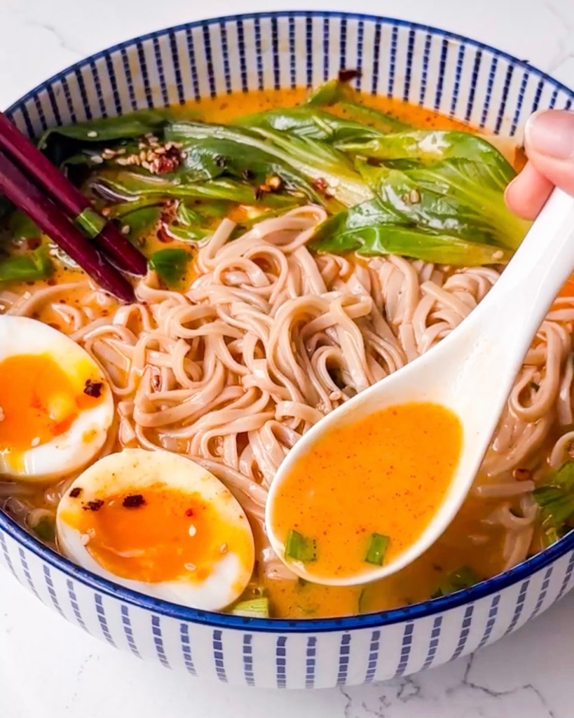 Ten Minute One-Bowl Noodle Soup
