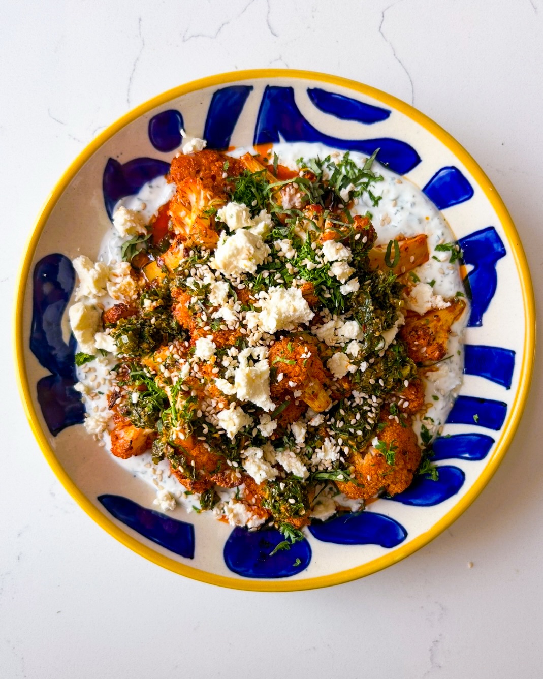 Lemon Herb Cauliflower Bowl