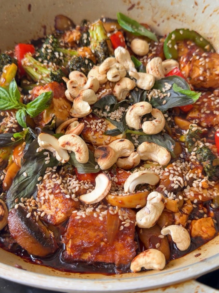 tofu broccoli mushroom stir fry