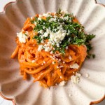 roasted red pepper feta pasta
