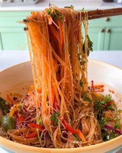 spicy noodle salad